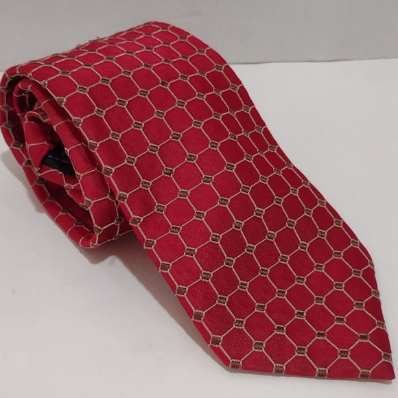 Canali Men's Red Silk Tie